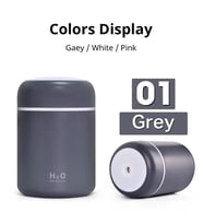 RGB Mini Buhar Makinesi Aroma Buhar Makinesi Araba Hava Nemlendirici Difüzör Araba Nemlendirici (Lacivert)