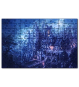 Cakapuzzle Karanlık Kale Yıldırım Fantezi Animasyon Puzzle Yapboz MDF (Ahşap) (1000 Parça)