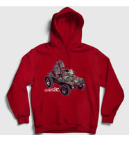 Presmono Unisex Gri Geep Gorillaz Kapüşonlu Sweatshirt 402642tt (Kırmızı)