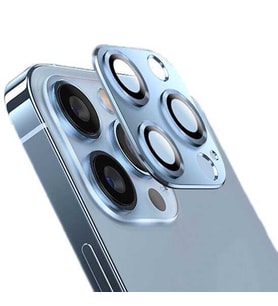 Apple iPhone 13 Pro CL-03 Kamera Lens Koruyucu Metal Cam Koruma (Mavi)