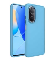Huawei Nova 9 SE Kılıf Luna Dışı Soft Yumuşak İçi Kadife Kılıf (Buz Mavisi)