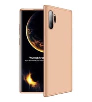 Galaxy Note 10 360° Zore Tam Koruma Rubber Ays Kılıf (Gold)