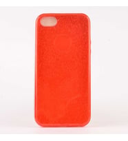 Uyumlu Model Apple iPhone 5 5S SE Kılıf Simli Parlak Shining Kapak (Kırmızı)