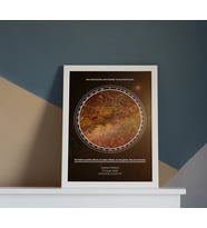 KİŞİYE ÖZEL EXCLUSİVE YILDIZ HARİTASI (Beyaz)