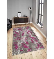 Dijital Baskılı Yıkanabilir Kaymaz Modern Renkli Salon Halısı Mutfak Halısı Yolluk ND-HY-1027 (Pembe)