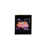 Mikro Bloknot Çizgili - NT-206 -Cool Girl- Siyah - A7 (Sarı)