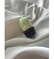 Amigurumi Kaktüs Anahtarlık (Yeşil)