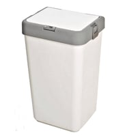 Motek Kirli Çamaşır Sepeti Pratik Kapaklı 40 Litre MT08 (Beyaz)