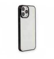 Vendas iPhone 13 Pro Glitter Serisi Elektroplated ince Sert PC Silikon Kılıf (Siyah)
