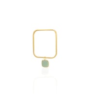 Kadir Jewellery 22 Ayar Altın Kaplama Zirkon Taşlı Ayarlanabilir Vintage Bilezik (Açık Yeşil)