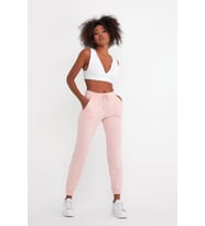 Süperlife Kadın Regular Fit İnce Eşofman Altı SPR22BE158 (Pink)