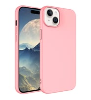Vendas iPhone 15 Uyumlu Lansman Serisi Içi Kadife Ipek Dokulu Lansman Kılıf (Pembe)