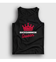 Presmono Unisex Sarı Backgammon Queen Tavla Kraliçesi Oyun Atlet 417473tt (Siyah)