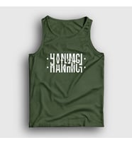 Presmono Unisex Sarı Hanımcı Katlamalı Gizli Yazılı Atlet 343058tt (Haki)