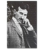 Cakapuzzle Nikola Tesla Koltukta Oturur Durumda Portre Puzzle Yapboz MDF (Ahşap) (255 Parça)