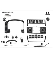 Meriç® Otokar Sultan Comfort Ön Torpido Kaplama Maun 54 Parça 2012-2014 (Karbon)