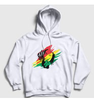 Presmono Unisex Gri Think Bob Marley Kapüşonlu Sweatshirt 265948tt (Beyaz)