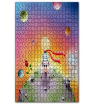 Cakapuzzle Küçük Prens ve Gezegenler Puzzle Yapboz MDF (Ahşap) (1000 Parça)