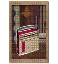 Cakapuzzle Klasik Radio Afişi Görseli Puzzle Yapboz MDF (Ahşap) (1000 Parça)