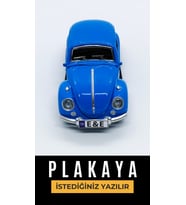 Kişiye Özel Plaka Yazılı Vosvos (Mavi)