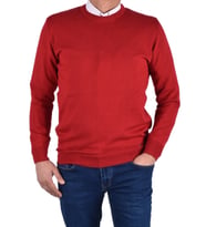 RYM-22920 BİSİKLET YAKA KAZAK (Kırmızı)
