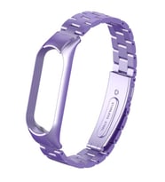 Xiaomi Mi Band 5 Kordon Klipsli Metal Kordon 04 (Lila)