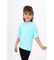 Toontoy Kız Çocuk Nakışlı Tişört (Mint Yeşili)