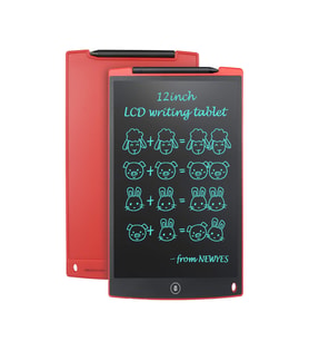 Vothoon 12 İnc Writing Lcd Grafik Dijital Kalemli Çizim Tableti Yazı Tahta Not Yazma Eğitim Tableti (Kırmızı)