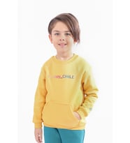 Toontoy Unisex Çocuk Baskılı Sweatshirt (Hardal)