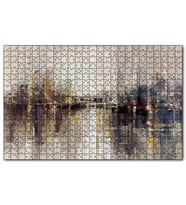 Cakapuzzle Gökdelenler Denizdeki Yansımaları Yağlıboya Puzzle Yapboz MDF (Ahşap) (255 Parça)