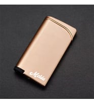 Kişiye Özel İsimli Tek Torch Metal Tasarım Zarif Gazlı Çakmak (Bronz)