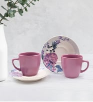 2'lı Türk Kahvesi Fincanı (Pembe)