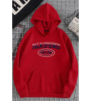 Unisex Palm Springs Baskılı Sweatshirt (A.Kırmızı)