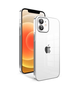 iPhone 12 Kılıf Garaj Kenarları Renkli Kamera Korumalı Kılıf (Gümüş)