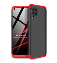 Huawei P40 Lite Kılıf Zore Ays Full Koruma Kılıf (Siyah-Kırmızı)
