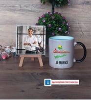 Ziraat Mühendisi Fotoğraflı Dekoratif Taş, Kupa Bardak Beyaz Hediye (Model 9)
