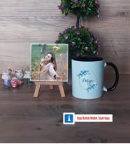 İsme Özel Doğum Günü Hediyesi Fotoğraflı Dekoratif Taş, Kupa Bardak Beyaz Hediye (Model 11)