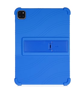 ALLY iPad Air 4 10.9 İnç Standlı Silikon Kılıf (Mavi)