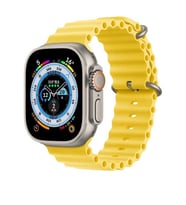 Apple Watch 7 41mm Zore KRD-75 Silikon Kordon (Sarı)
