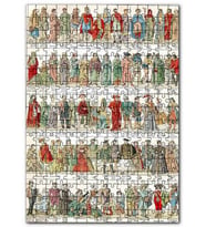 Cakapuzzle Fransız Halkı Kıyafet Evrimi 10 17 Yüzyıl Puzzle Yapboz MDF (Ahşap) (500 Parça)