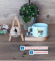 İnşaat Mühendisi Kupa Bardak Beyaz ve Fotoğraflı Ahşap Anahtarlık Hediye (Model 8)