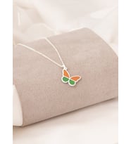 MİNELİ KELEBEK KOLYE (Gümüş)
