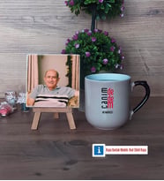 Dedeye Hediye Fotoğraflı Dekoratif Taş, Kupa Bardak Beyaz Hediye (Model 10)