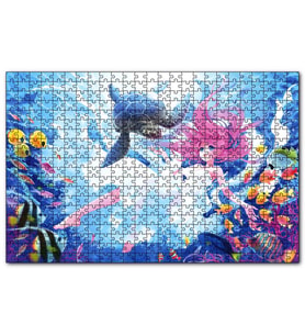 Cakapuzzle  Denizaltı Prensesi  Puzzle Yapboz MDF (Ahşap) (500 Parça)