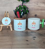 Unicorn Hediye Sepeti Kupa Bardak T Kulplu, Kalemlik ve Anahtarlık Arkadaşa Kız Kardeşe Hediye (Model 8)