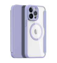 Dux Ducis iPhone 14 Pro 6.1 Kılıf Skin X Pro Series MagSafe Kapaklı Kılıf Folio Case (Mor)