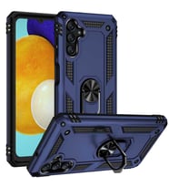 Galaxy A13 Kılıf Zore Vega Yüzük Standlı Zırh Kılıf (Mavi)