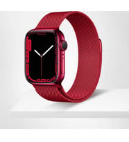 Apple Watch 7 45mm KRD-01 Metal Kordon (Kırmızı)