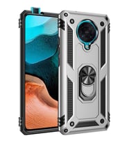 Xiaomi Poco F2 Pro Kılıf Yüzüklü Zırh Tank Vega (Gri)