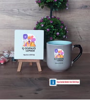 İş Güvenliği Uzmanı Dekoratif Taş, Kupa Bardak Kırmızı Hediye (Model 9)